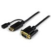 StarTech 3 ft HDMI to VGA Active Converter Cable - HDMI to VGA Adapter - 1920x1200 or 1080p (HD2VGAMM3)