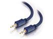 Cables To Go Velocity Stereo Audio Cable - Mini-phone Male - 6ft - Blue (40602)