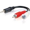 Cables to Go Value Series One 3.5mm Stereo Male To Two RCA Stereo Male Y-Cable - 12 ft.(39943)