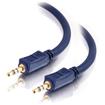 C2G Velocity Stereo Audio Cable - Mini-phone Male - Mini-phone Male - 7.62m - Blue AUDIO CABLE (40604)