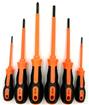 King'sdun KS-9919-6 6 Pieces 1000 V Electrician Dedicated Insulated Screwdriver Kit.