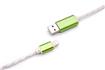 JMD Lightning Cable, 360° LED Light, Data Sync & Charging, 1M, Green