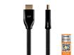 MONOPRICE Certified Premium High Speed HDMI Cable, 4K@60Hz, HDR, 18Gbps, 28AWG, YCbCr 4:4:4, 15ft, Black