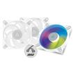 Arctic Cooling P12 PWM PST A-RGB 0dB (White) – 120mm Pressure optimized case fan | PWM controlled speed with PST | A-RGB illumination - Pack of 3pcs