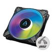 Arctic Cooling P14 PWM PST A-RGB 0dB (Black) – 140mm Pressure optimized case fan | PWM controlled speed with PST | A-RGB illumination
