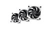 HYTE THICC FP12 (3 Pack) - 120mm x 32mm Silent High Performance Fans - Liquid Crystal Polymer Blades - 0-3,000 RPM - 105.8 CFM Airflow - 8.14 mm-H2O Static Pressure - Powered By Nexus Link - White/Black