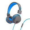 JLAB AUDIO JBuddies Studio On-Ear Kids Wired Headphones, Blue/Grey | Volume Safe Sound | All-day Comfort | Ages 6+