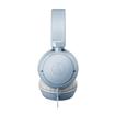 AUDIO TECHNICA ATH-S120C USB-C On-Ear Headphones, Blue-Gray