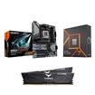 AMD R7 7700X CPU +  GIGABYTE B650 EAGLE AX WIFI Motherboard + T-Force 32GB D5 6000MHz CL30 RAM BundleSpecial