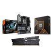 AMD R7 9700X CPU +  GIGABYTE B650 EAGLE AX WIFI Motherboard + T-Force 32GB D5 6000MHz CL30 RAM Bund