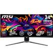 MSI MPG 341CQPX QD-OLED 34" UWQHD Curved 3440x1440 QD-OLED 240Hz 0.03ms(GTG) Height Adjustable 2x HDMI 2.1 1x DisplayPort 1.4a 1x Type-C Gaming Monitor, MPG 341CQPX QD-OLED