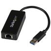 StarTech (USB31000SPTB) - Adaptateur 1 USB 3.0 vers NIC Ethernet Gigabit Gigabit avec port USB - Noir