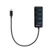 Startech 4-Port USB-C Hub - 4x USB-A with Individual On/Off Switches (HB30C4AIB)