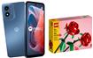 Value Pack! Motorola G Play 4G LTE Smartphone + LEGO Roses Building Kit