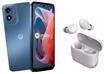 Value Pack! Motorola G Play 4G LTE Smartphone + JLAB Wireless Earbuds Lilac Purple