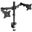 Mount-It! MI-1752  Full Motion Dual Monitor Desk Mount screens 13" - 27" and supports up to 17.6 lbs on each arm- Black