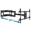 Mount-It! MI-392 Dual Arm TV Wall Mount with Extra Long Extension, fits TVs with VESA pattern from 100x100mm to 800x400mm, screens up to 90"