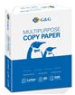 G&G Multipurpose Copy/Print Paper, White, 8.5"x11", Letter Size, 80gsm (21 lbs), 1 Ream/1 Pack (500 Sheets), 95 Brightness Printer Paper