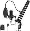 Warmray USB Condenser Microphone Kit with Broadcast Stand & Cable Kit (UMP-01)