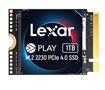 Lexar Play 1TB M.2 2230 PCIe Gen4x4 NVMe Solid-State Drive, Read 5250MB/s and Write 4700MB/s (LNMPLAY001T-RNNNG)