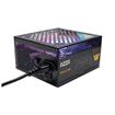 AZZA PSAZ-750W-ARGB, 750W ATX 80 PLUS BRONZE Certified Gaming Power Supply  -86.94% efficiency under typical load -  Intel ATX12V - Single +12V Rail - 120mm ARGB Fan - 2x 6+2-pin PCI-E Connectors, Protective Features UVP OVP OPP OCP SCP,  Safety Certifications FCC CE TUV RoHS RCM, EN/FR Bilingual Package