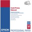 Epson S042304 Cold Press Natural Fine Art Paper - 90 Brightness - 98% Opacity - 24" x 50 ft - 340 g/m&#178; Grammage - Textured, Matte - Acid-free, Lignin-free, Chlorine-free - Natural White