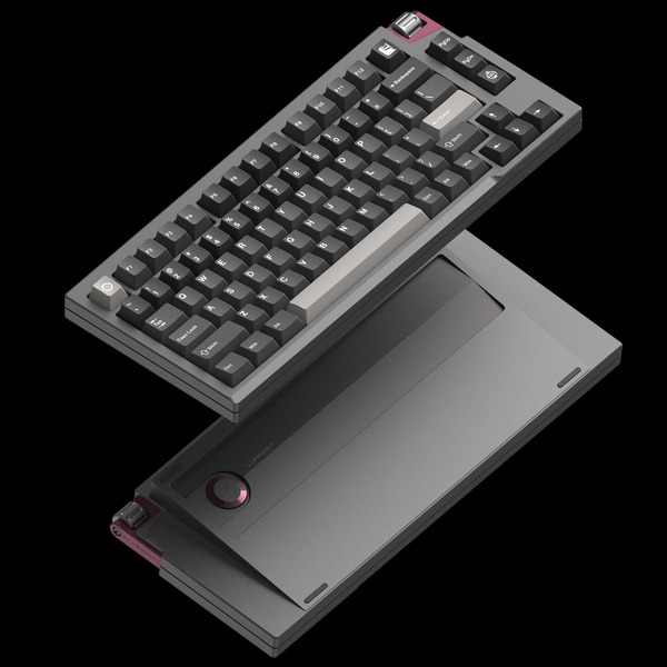 Clavier en aluminium 6063 75% Luminkey 75V2 Tri-Mode, Espace mort gris(Open Box)