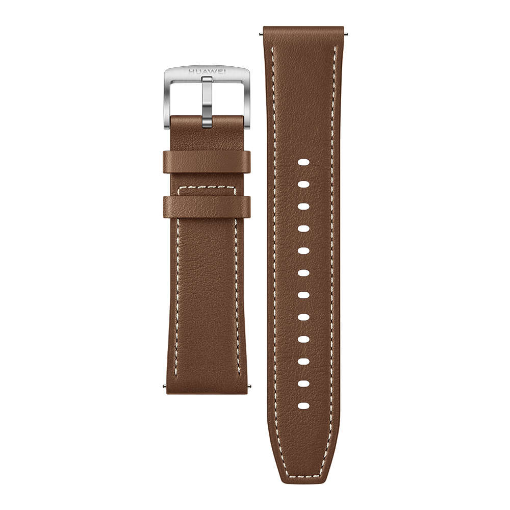 HUAWEI Classic Dark Brown Calfskin Strap (22mm, GT 2/GT 3 46mm series)