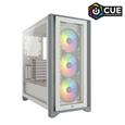 CORSAIR iCUE 4000X RGB Mid-Tower ATX Case, White