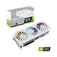 ASUS ROG Strix NVIDIA GeForce RTX 3070 V2 White OC Edition Gaming Graphics Card (PCIe 4.0, 8GB GDDR6, LHR, HDMI 2.1, DisplayPort 1.4a, White color scheme, Axial-tech Fan Design, 2.9-slot)