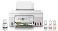 Canon PIXMA G3270 MegaTank Wireless 3-in-1 Inkjet Printer, White, Print/Copy/Scan, Print up to 4800x 1200 dpi, 4 individual MegaTank Refillable Inks, Print Speed 11.0 ppm (Black) / 6.0 ppm (Color), Print Resolution 4800x1200 dpi, Monthly Print Duty Cycle 3000 Pages, 100-Sheet Input Tray, Max Paper Size 8.5" x 11.7", Scan Multi-page PDF, USB/WiFi, Win/Mac