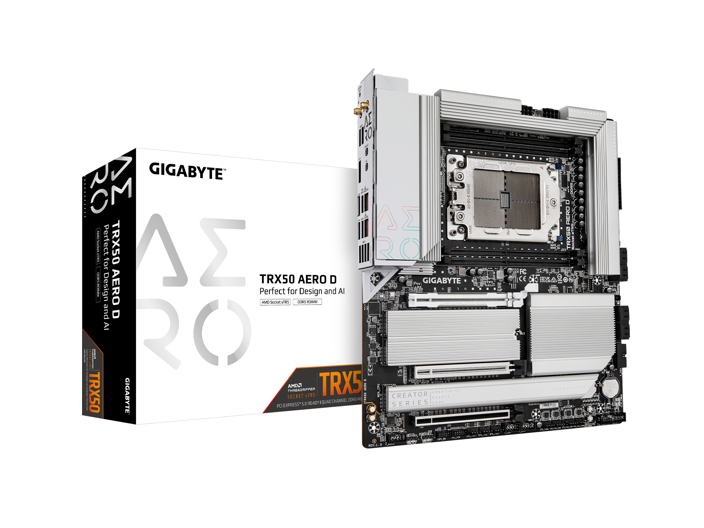 Carte mère GIGABYTE TRX50 AERO D sTR5 AMD TRX50 EATX