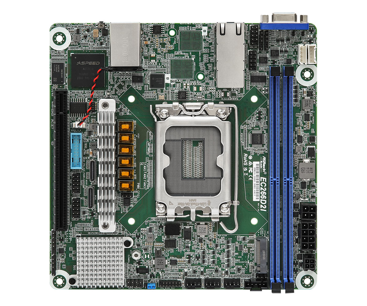 ASROCK- EC266D2I- Carte mère serveur- Intel - Série Xeon 6300/E-2400