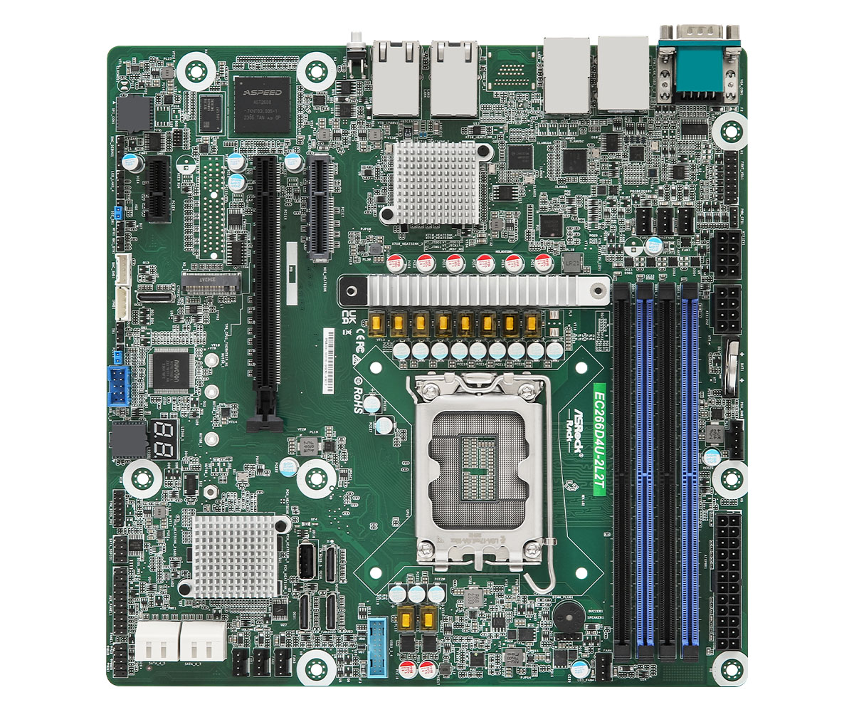 ASROCK- EC266D4U-2L2T - Carte Mère Serveur- Intel- Xeon 6300/E-2400