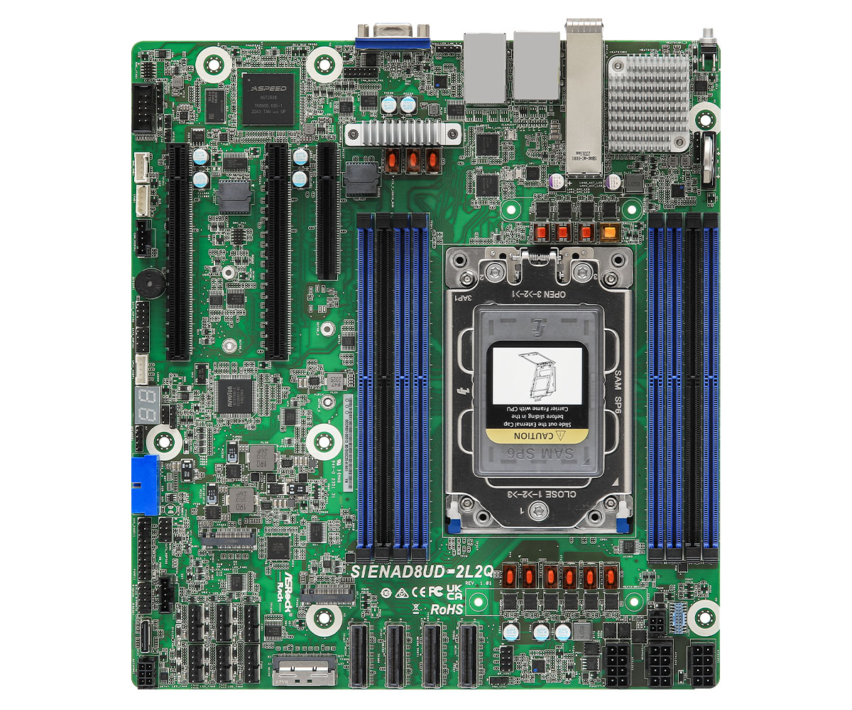 ASROCK - SIENAD8UD-2L2Q - Carte mère serveur - AMD - Série EPYC 8004