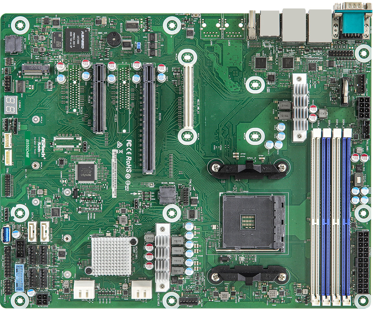 ASROCK B550D4M Single Socket AM4 (PGA1331)
