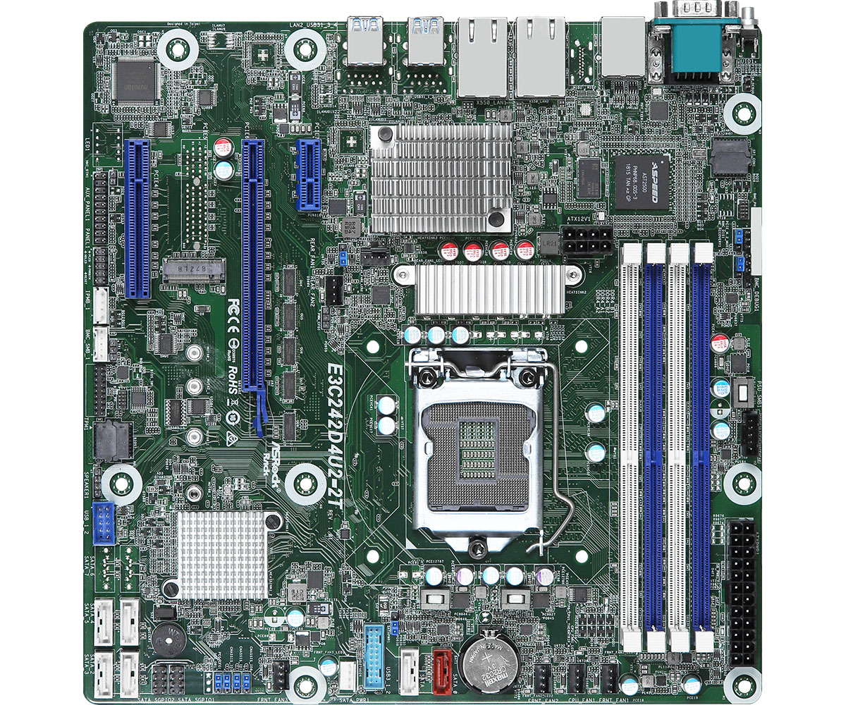 ASROCK E3C242D4U2-2T Socket unique LGA 1151