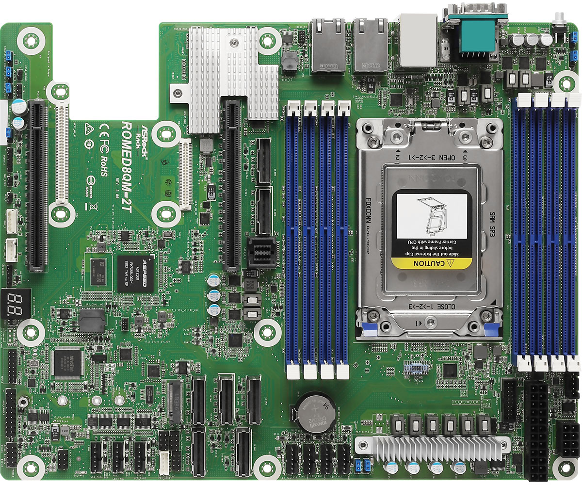 ASROCK ROMED8QM-2T Socket AM4 simple (PGA1331)