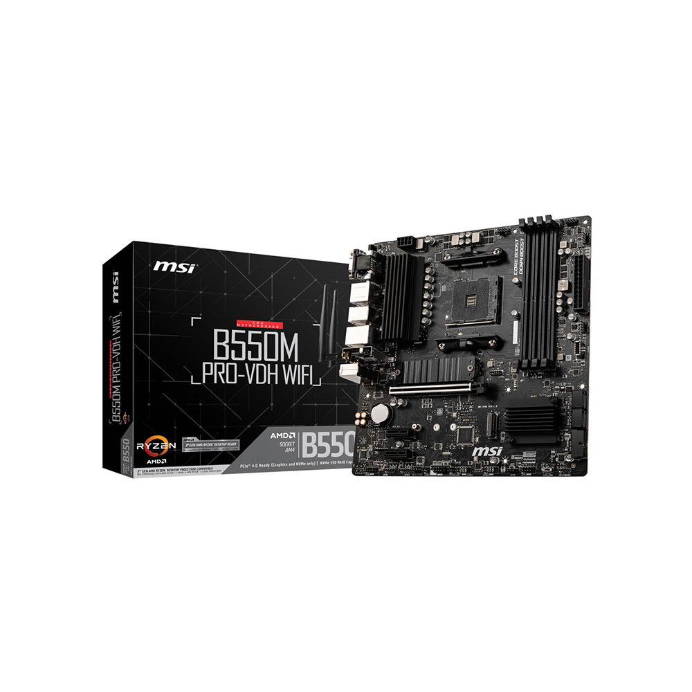 MSI (B550M PRO-VDH WIFI) - Carte mère format micro ATX