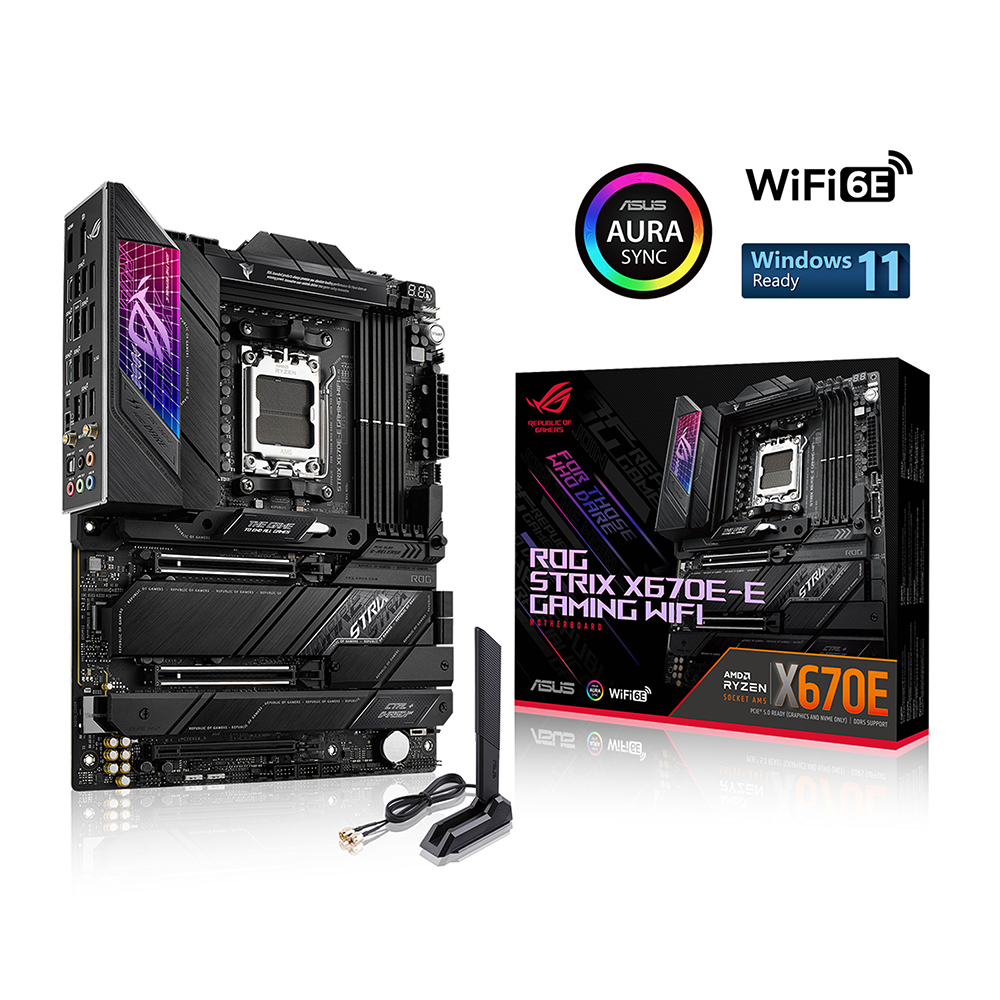 Carte mère ASUS ROG STRIX X670E-E GAMING WIFI 6E Socket AM5 (LGA 1718)