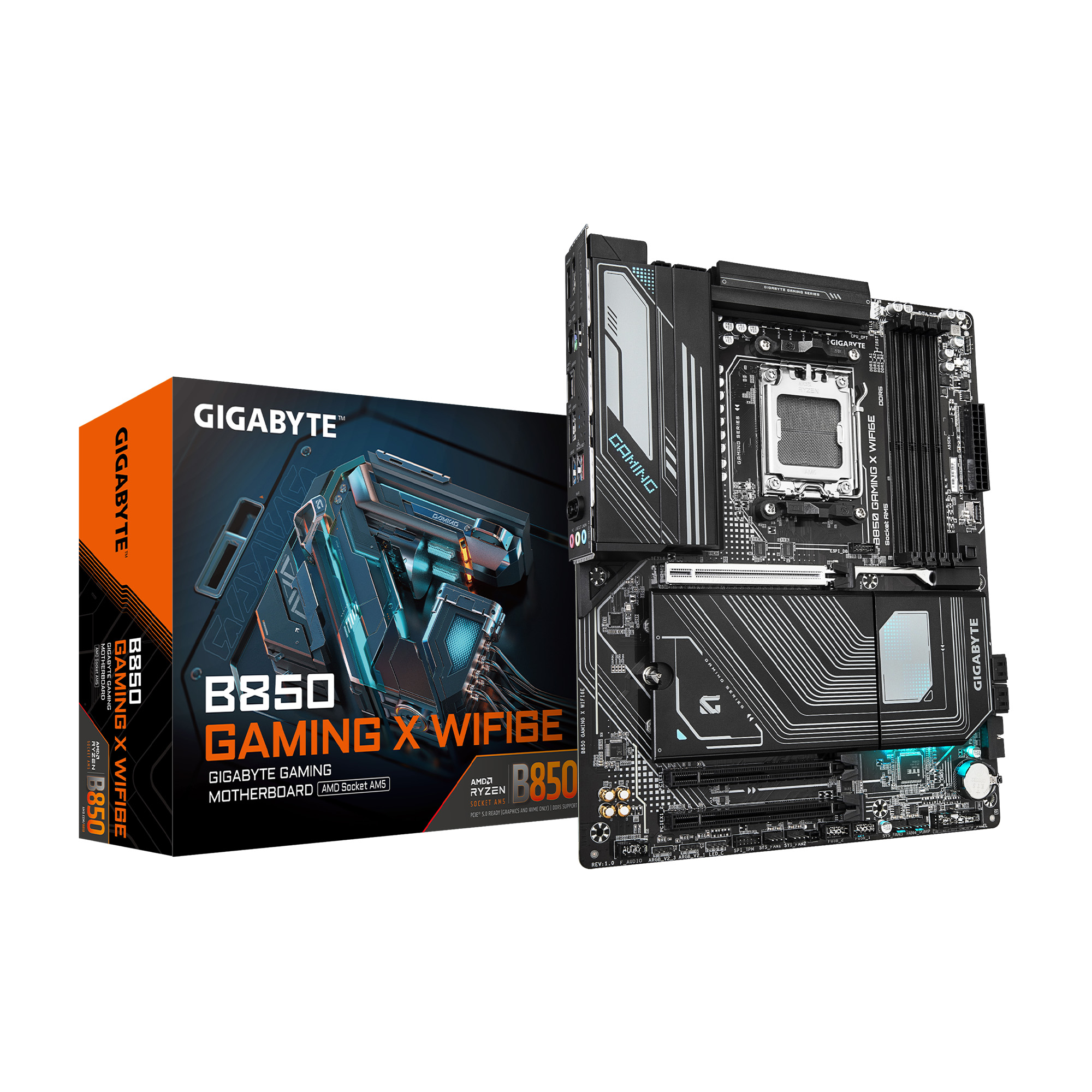 Carte mère GIGABYTE B850 GAMING X WIFI6E AMD AM5 LGA 1718, ATX, DDR5