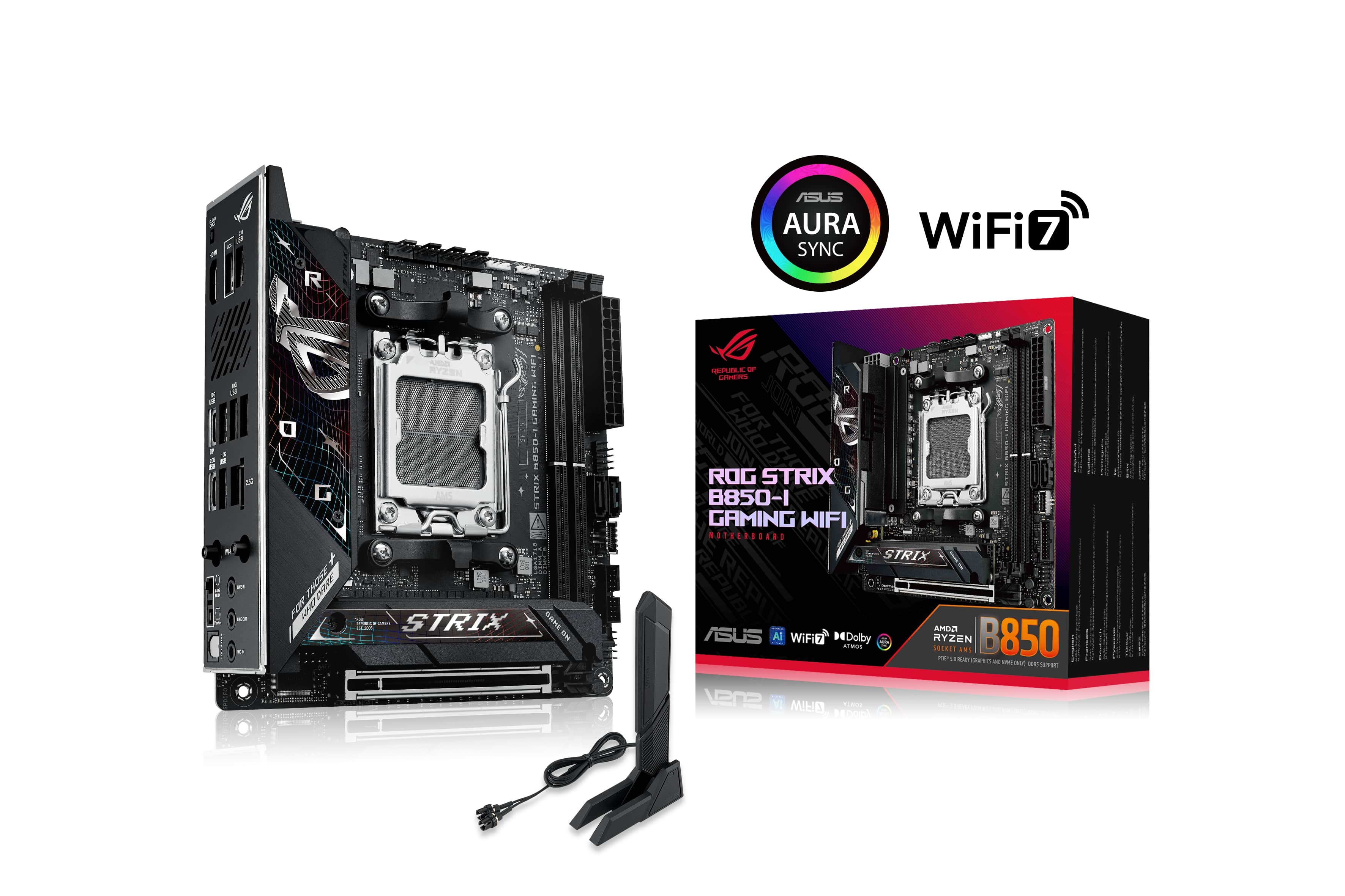 Carte mère ASUS ROG STRIX B850-I GAMING WIFI AMD AM5 B850 Mini-ITX