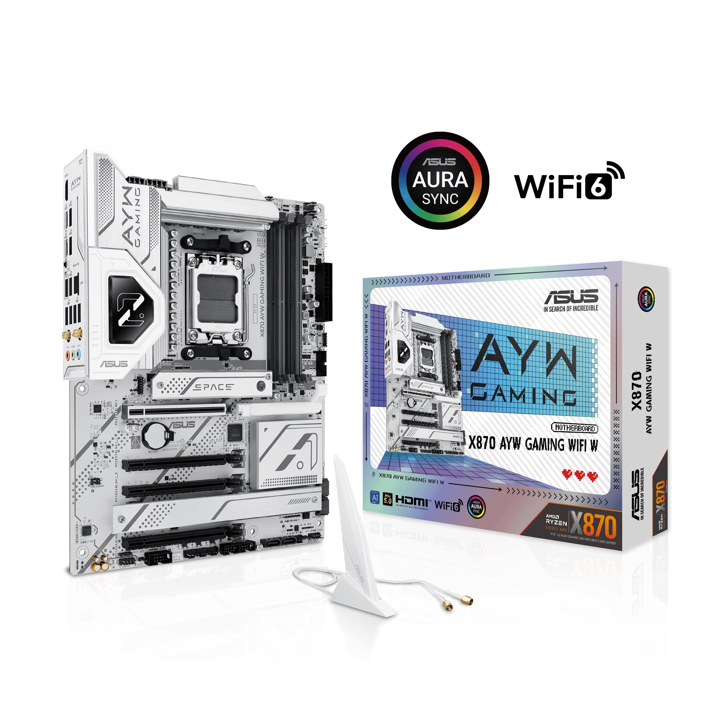Carte mère ASUS X870 AYW GAMING WIFI W AMD X870 AM5 ATX