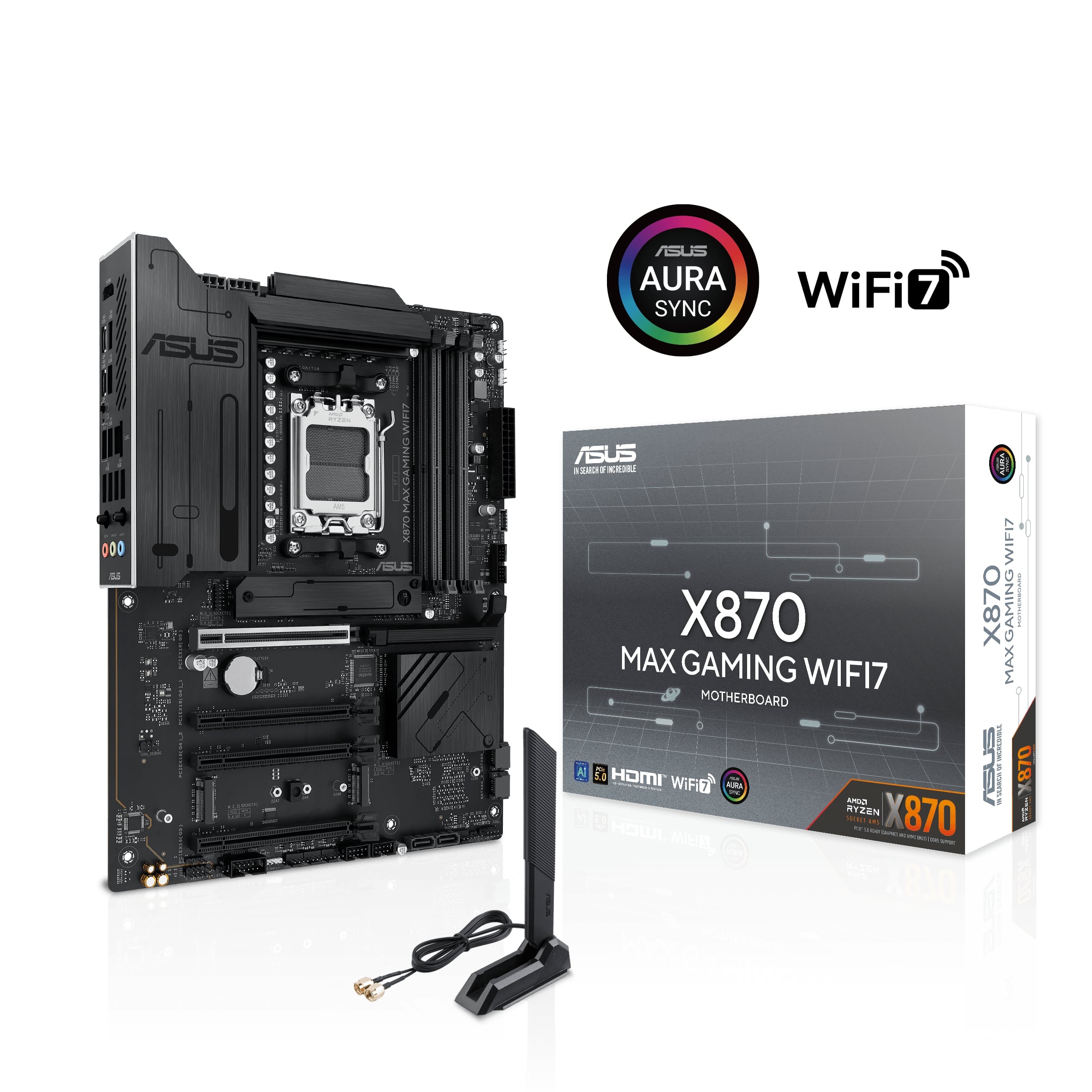 ASUS X870 MAX GAMING WIFI7 AMD AM5 ATX Motherboard