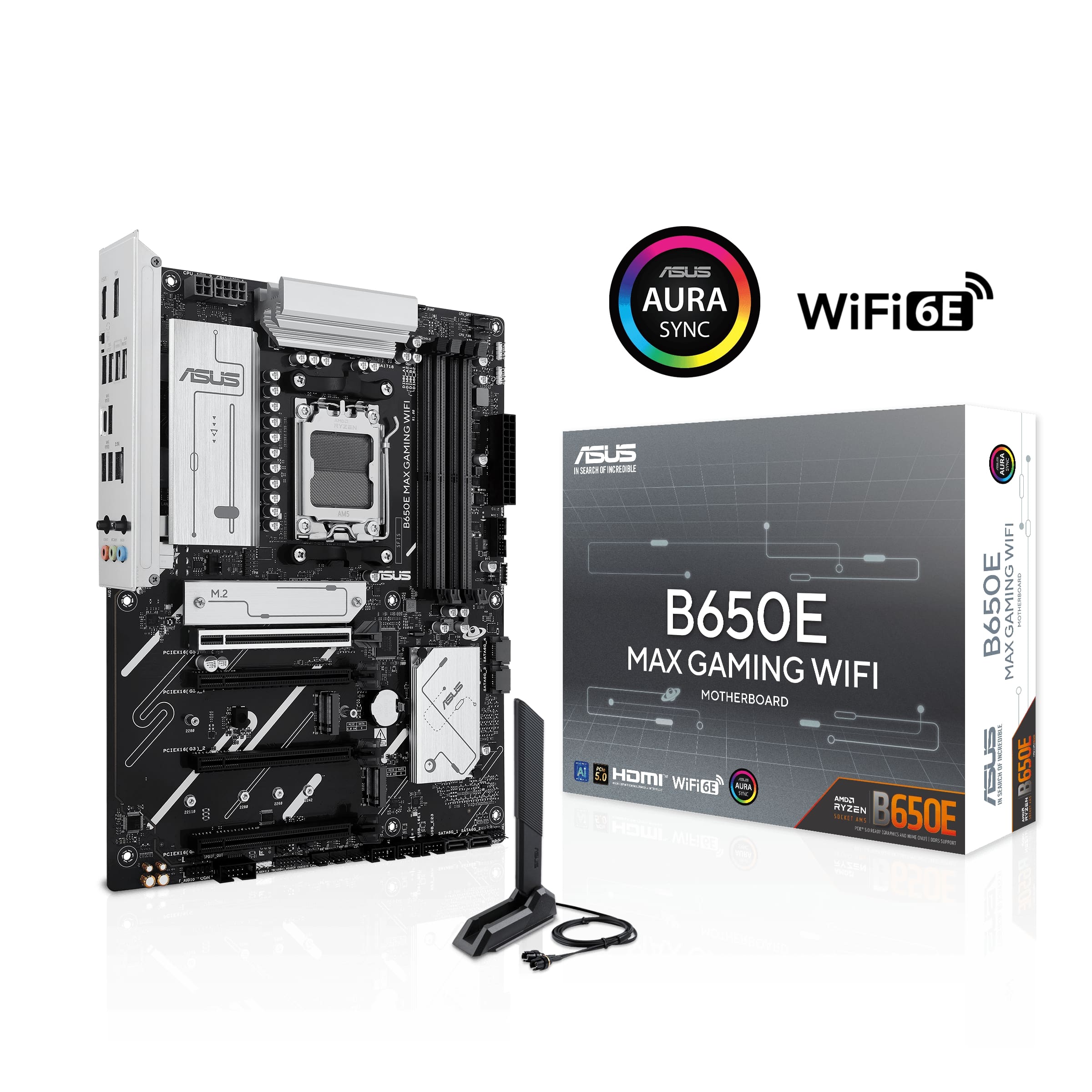 ASUS B650E MAX GAMING WIFI AMD B650 ATX motherboard