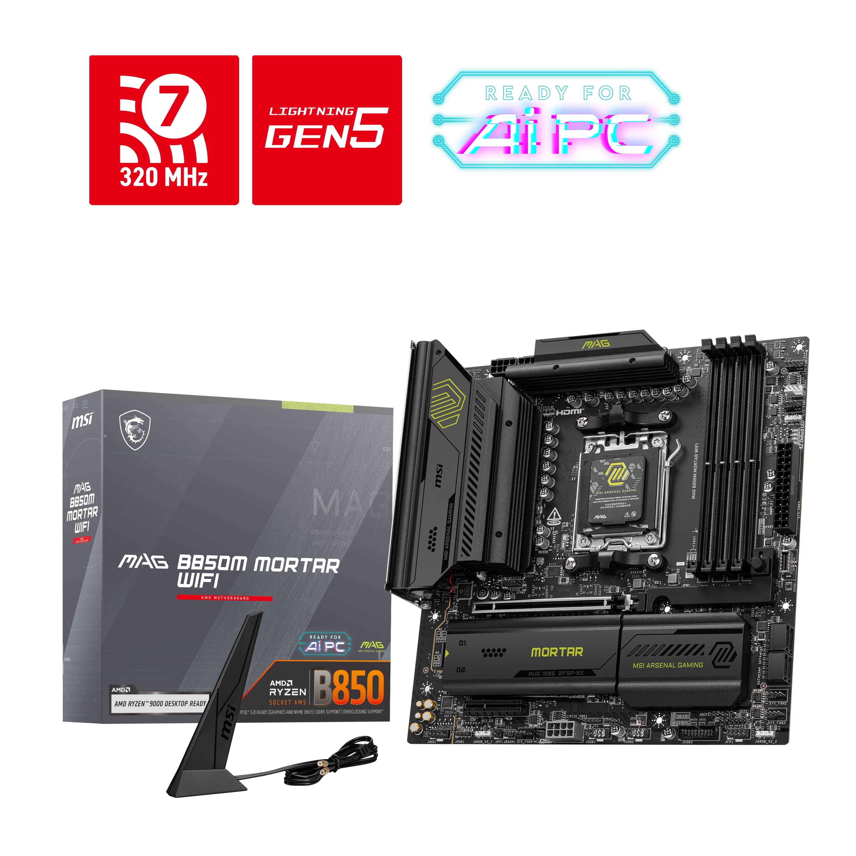 MSI MAG B850M MORTAR WIFI Motherboard
