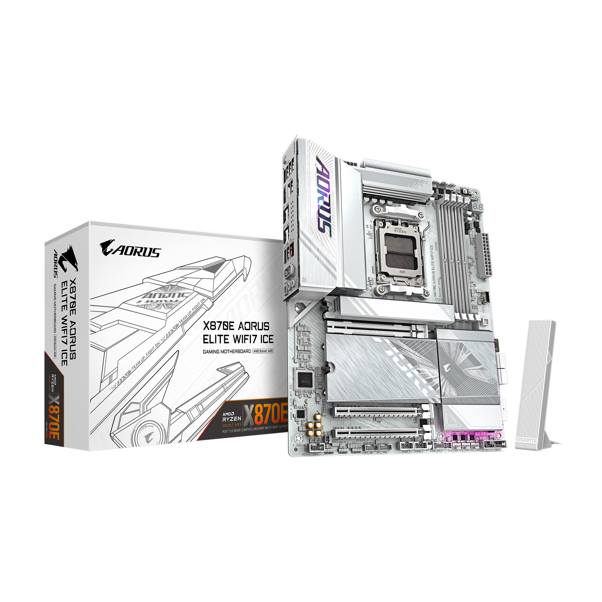 GIGABYTE X870E AORUS ELITE WIFI7 ICE AMD AM5 ATX Carte mère