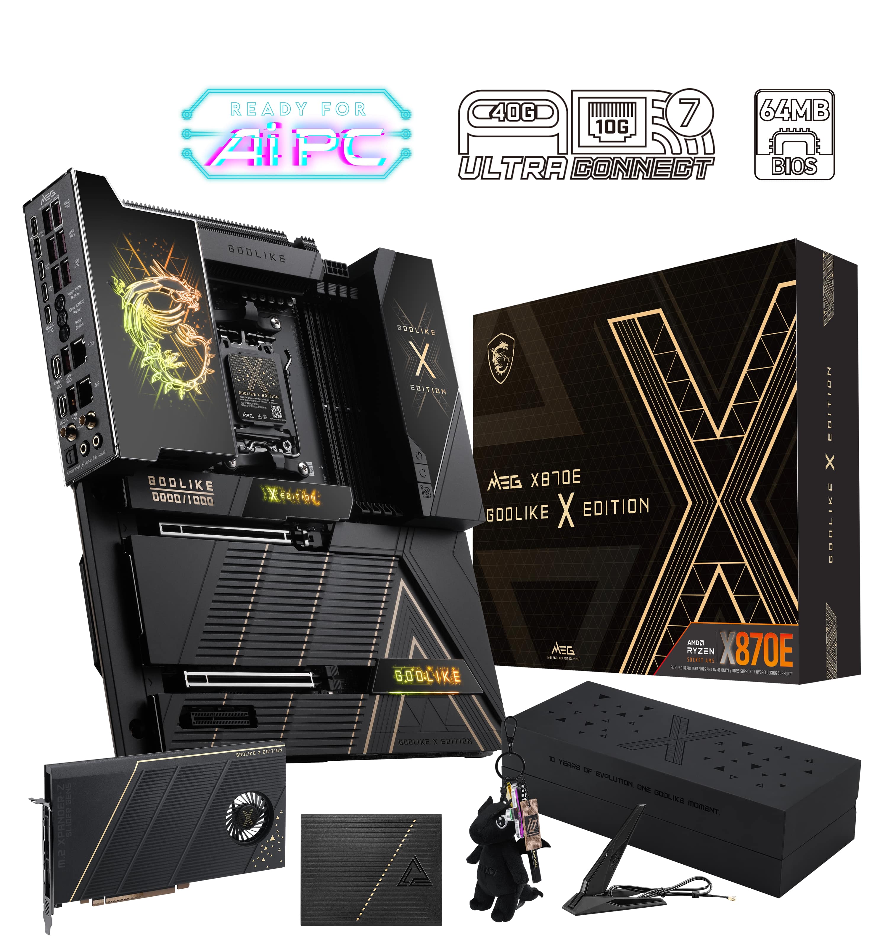 MSI MEG X870E GODLIKE X AMD AM5 E-ATX Carte mère