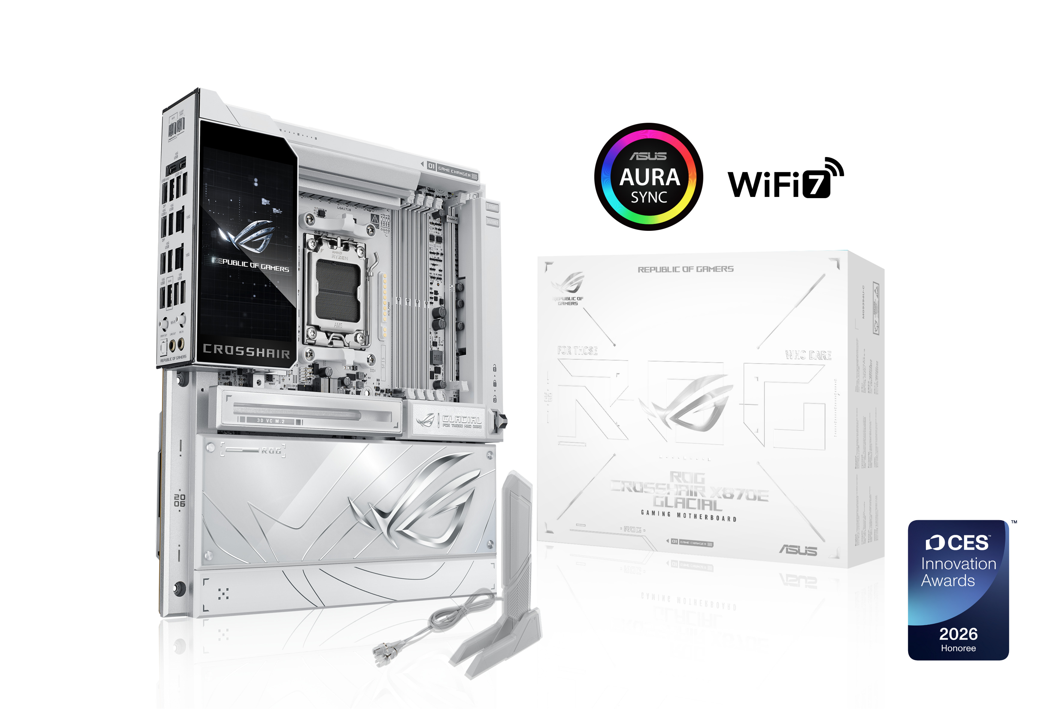 ASUS ROG CROSSHAIR X870E GLACIAL AMD AM5 E-ATX Carte mère
