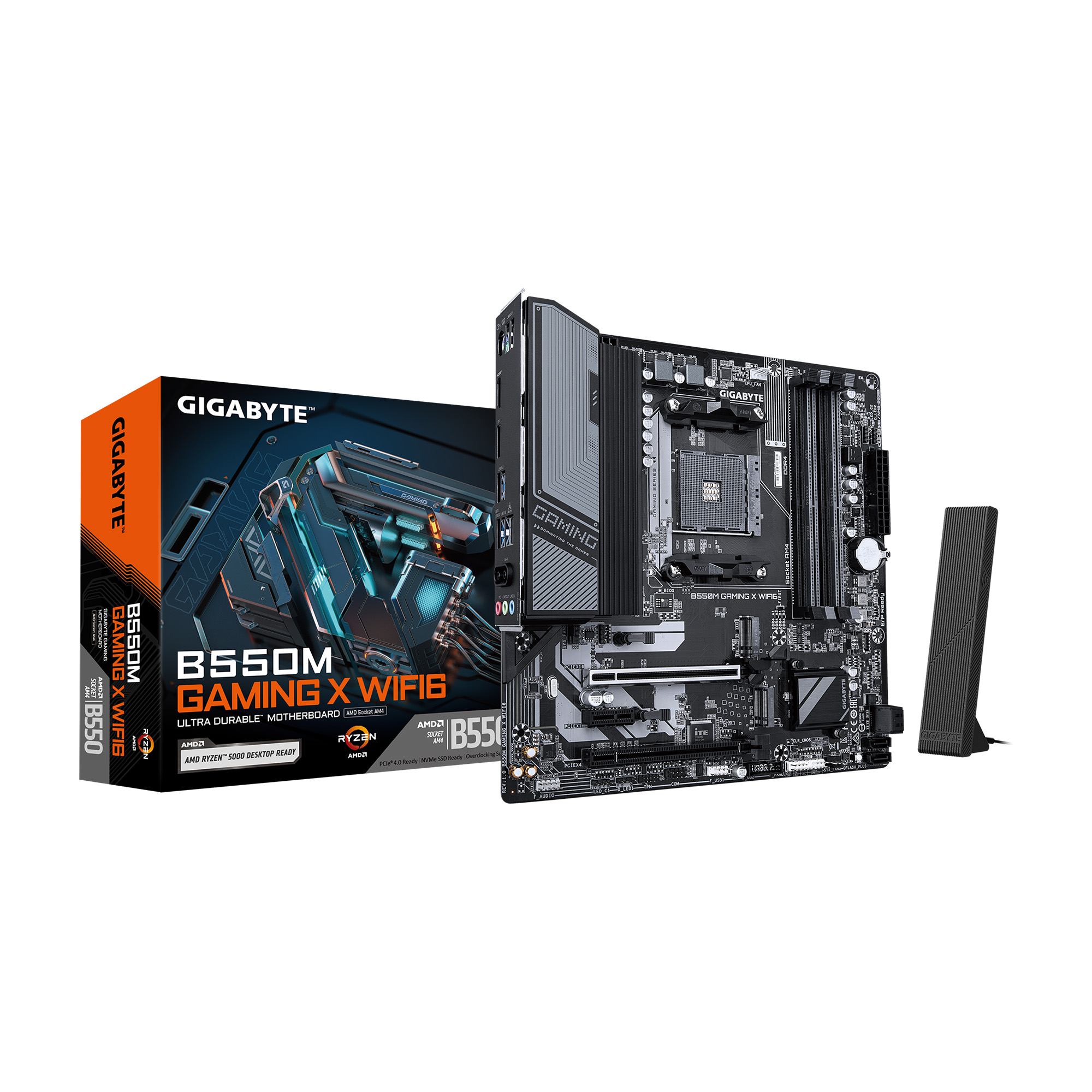 GIGABYTE B550M GAMING X WIFI6 AMD AM4 mATX Motherboard(Open Box)